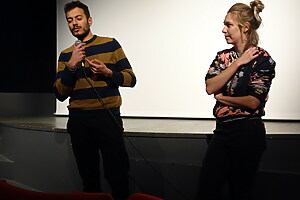 Le réalisateur Antonio Messana, tout fraîchement arrivé de Sicile pour son film « Rosso la vera storia falsa del pescatore clemente »